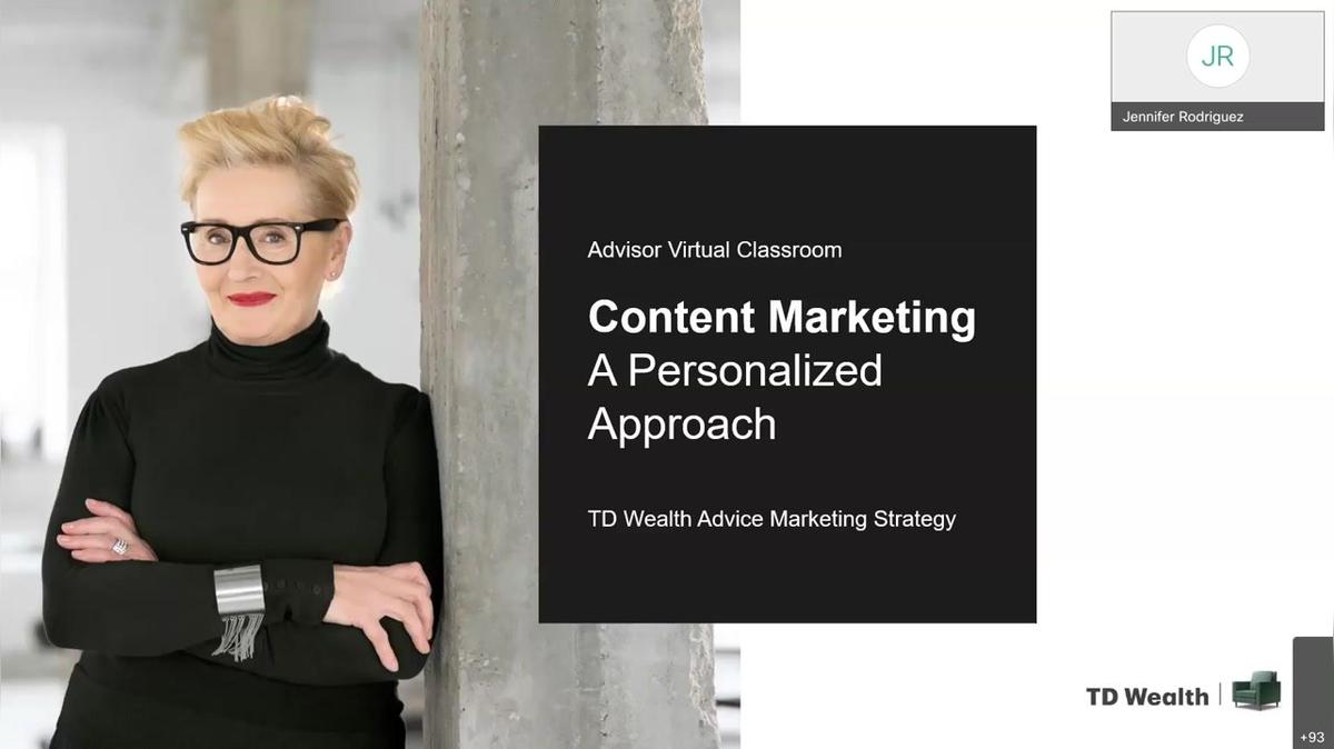 Advisor Virtual Classroom  | Content Marketing: A Personalized Approach