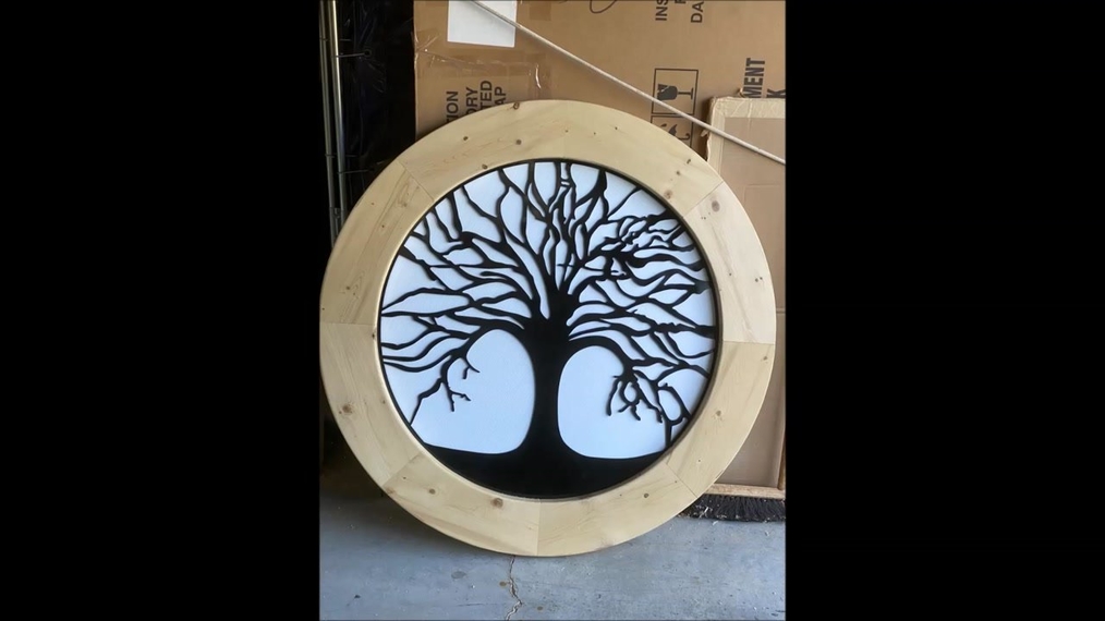 digitized a full ,sized diagram of the tree of life for a plasma cut