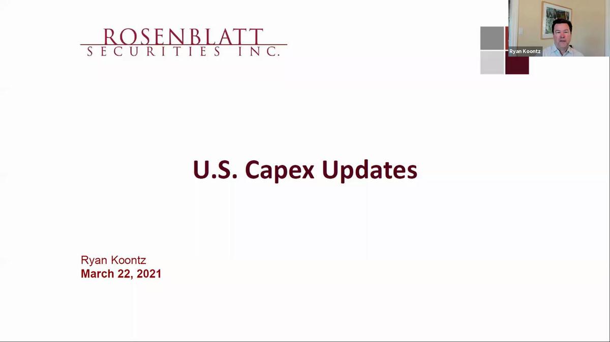 Network Traffic Webinar: US Capex Updates 03-22-21