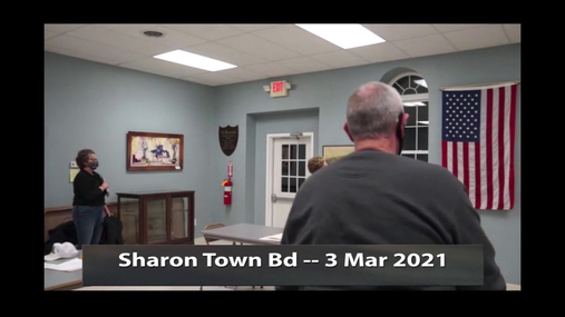 Sharon Town Bd -- 3 Mar 2021