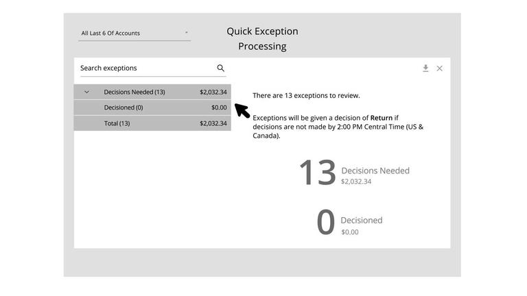 Exceptions Processing