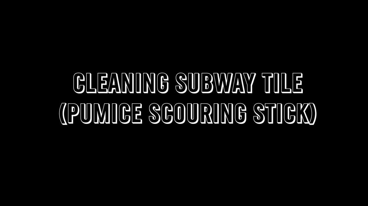 Training Tip - Cleaning Subway Tiles