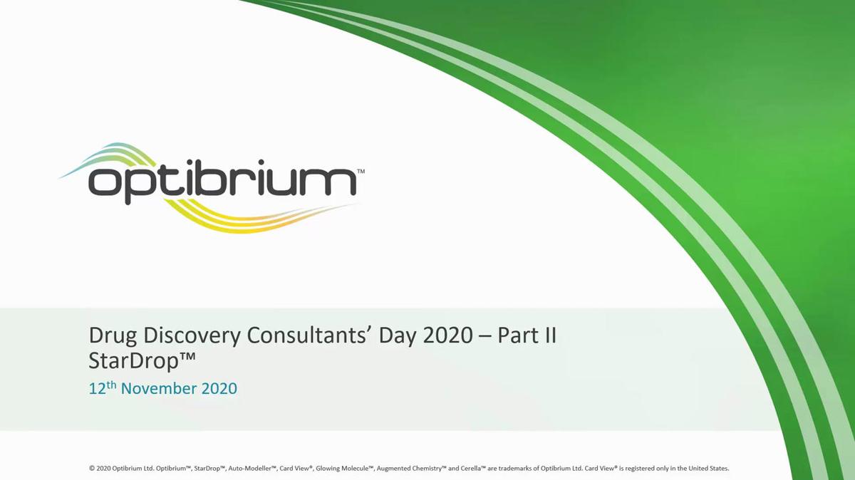 Drug Discovery Consultants Day 2020 Part II
