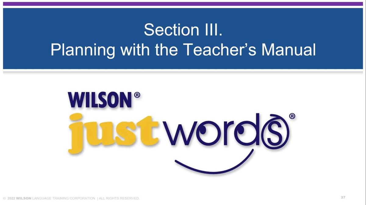 JW Presenter Training Module 2 Section III