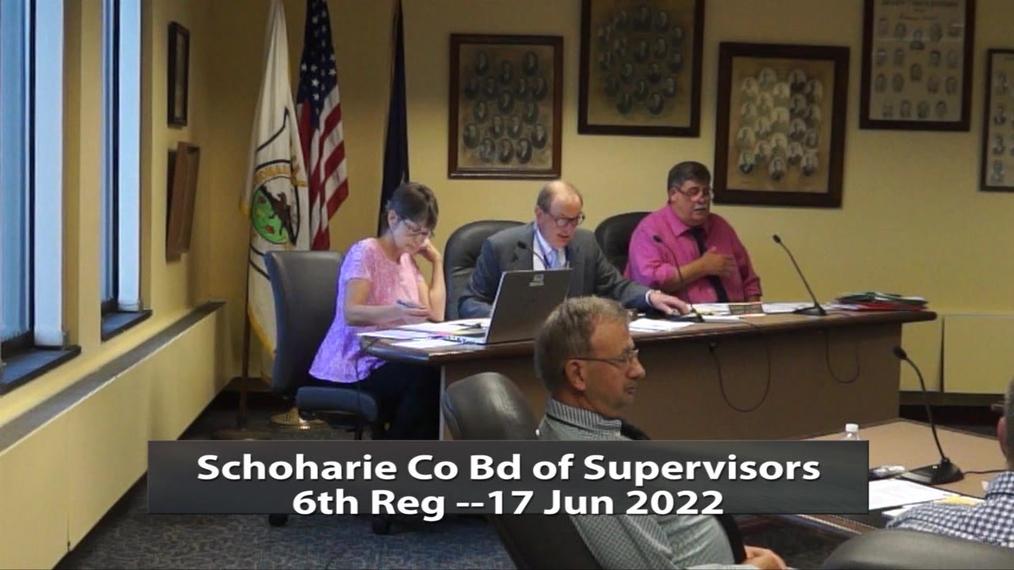 Schoharie Co Bd of Supervisors -- 6th Reg 17 Jun 2022