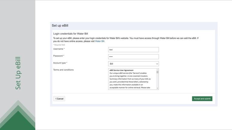 Setting Up eBills