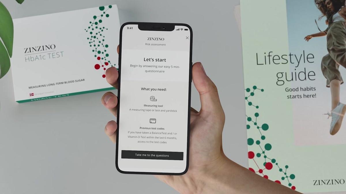 Zinzino HbA1c Test & Lifestyle Assessment