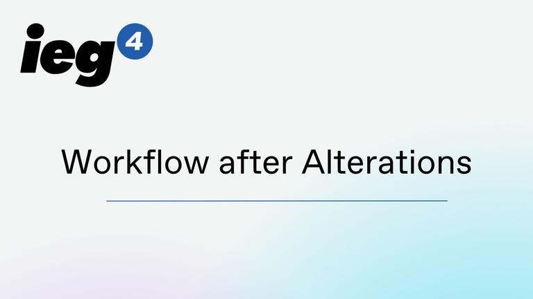 Blue Badge  - Workflow after Alterations