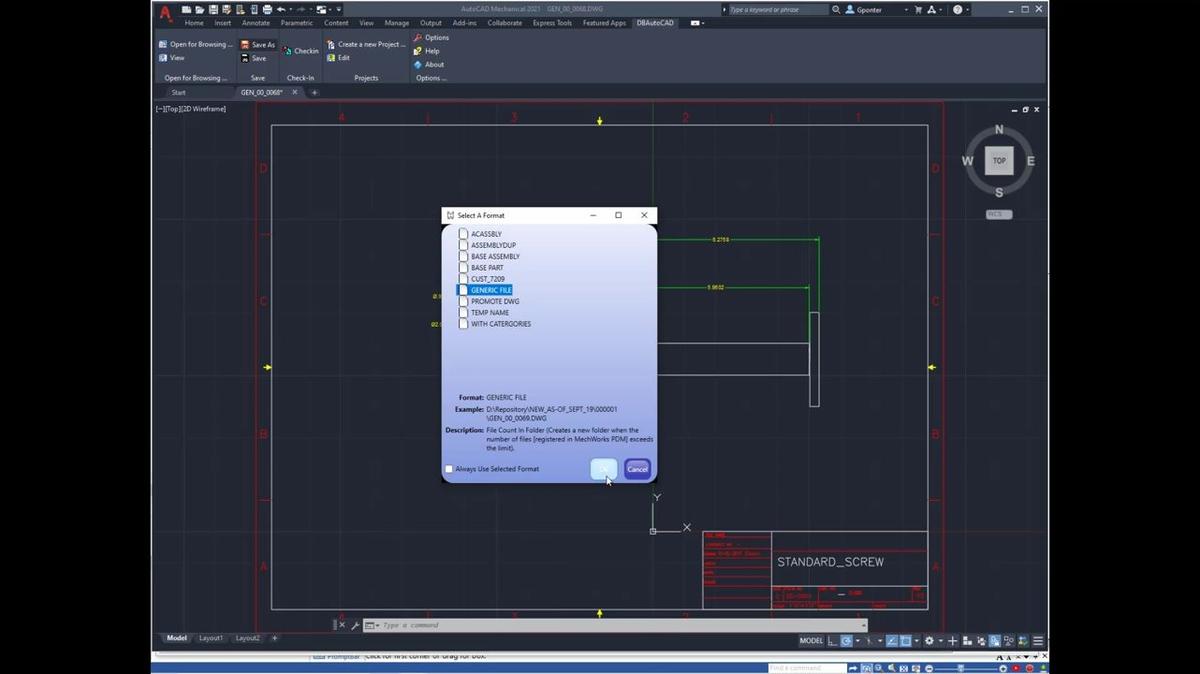 Quick introduction to Auto-Numbering format configuration within MechWorks PDM.