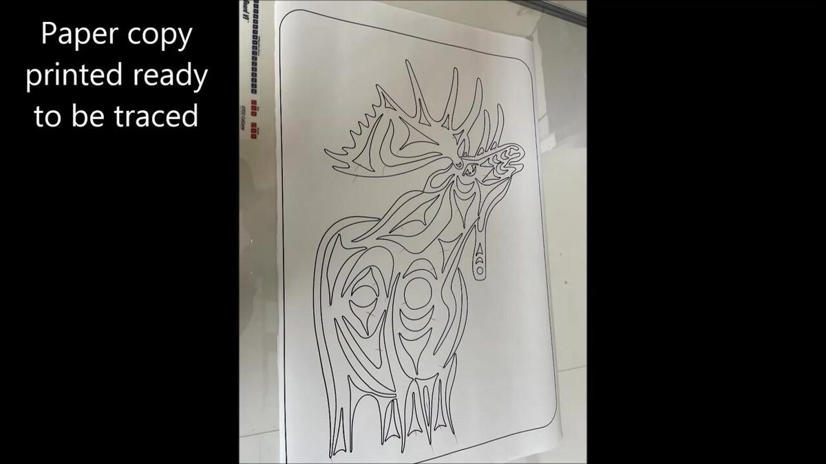 chose a moose graphic  for a vinyl cut