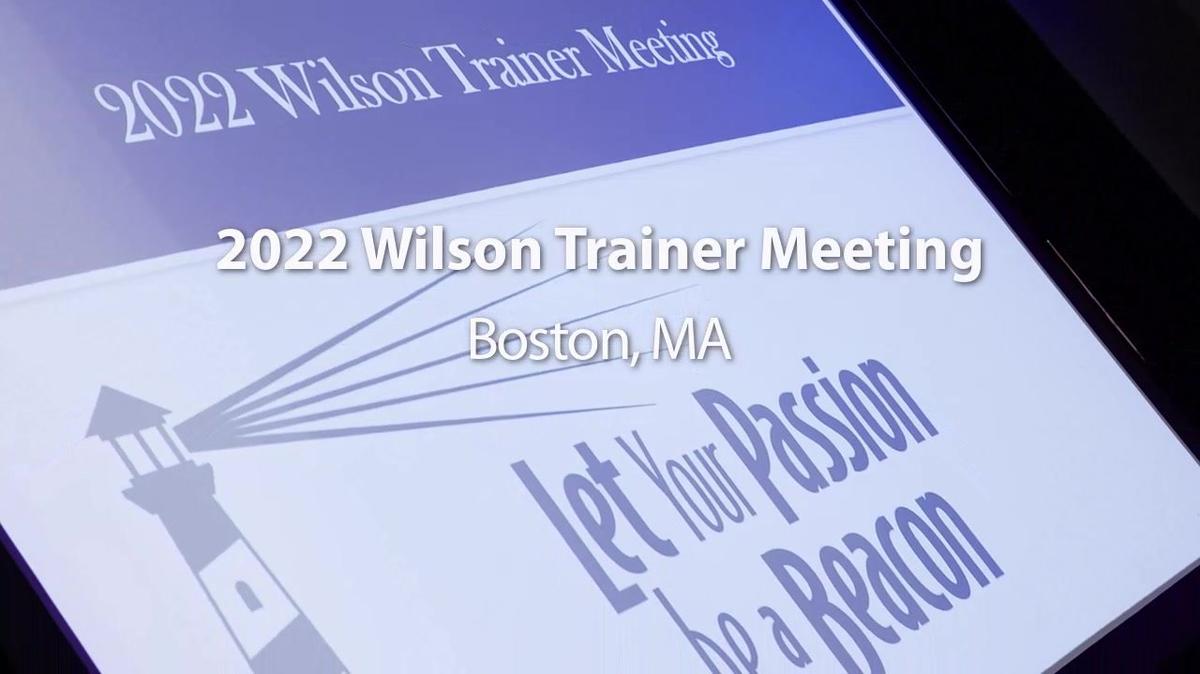 2022 Wilson Trainer Meeting