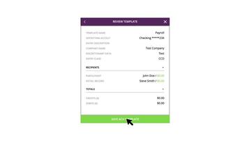 Managing ACH Batch Templates