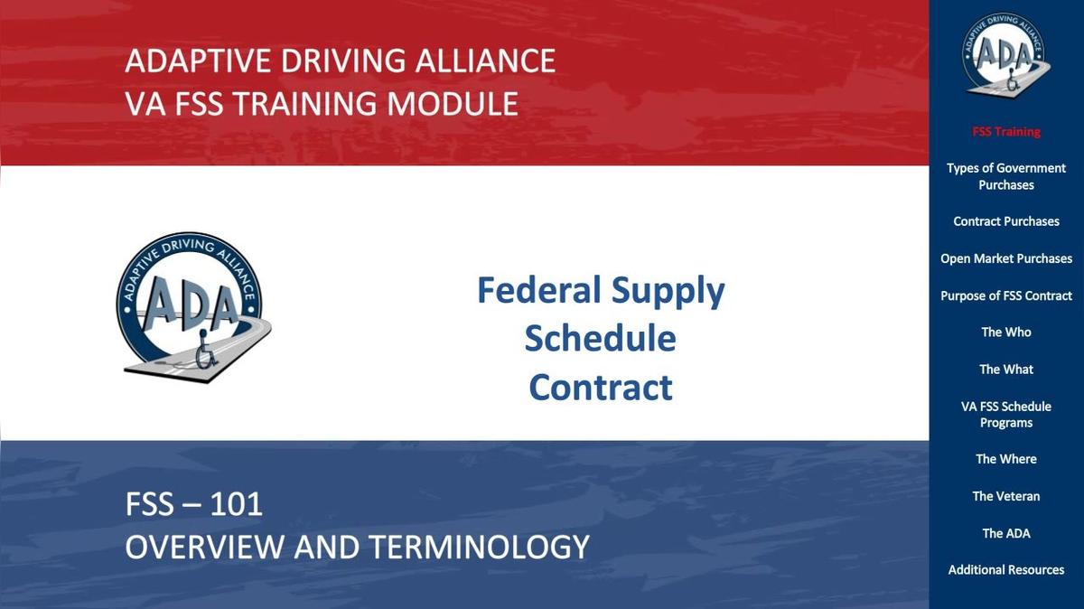 FSS 101 Overview and Terminology