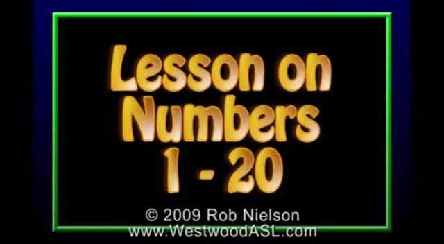 Sign Language Lessons - Numbers 1 - 20 - Lesson in ASL (American Sign Language)
