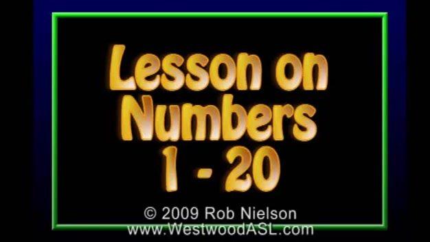 Sign Language Lessons - Numbers 1 - 20 - Lesson in ASL (American Sign Language)