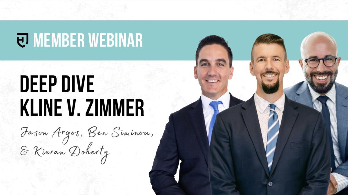 Deep Dive: Kline v Zimmer