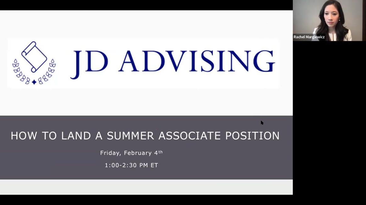 How to Land a Summer Associate Position