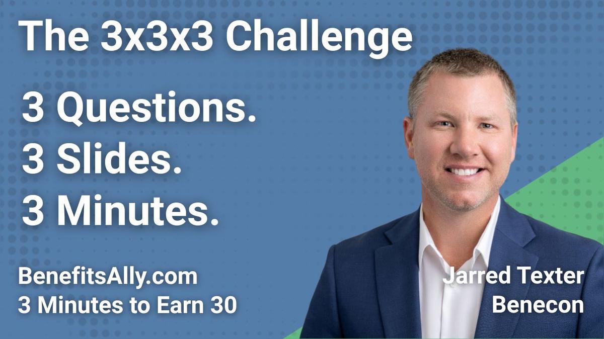 Benecon - 3x3x3 Challenge with Jarred Texter