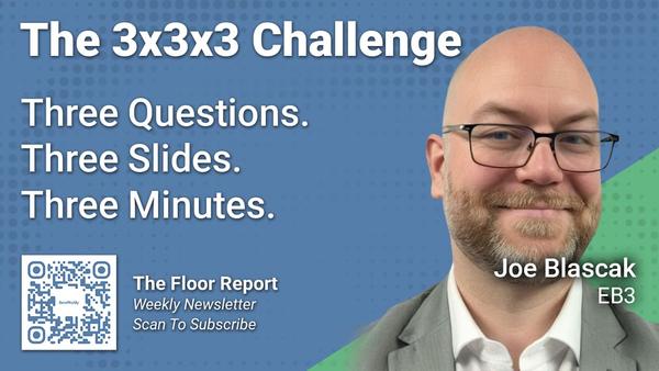 EB3 - 3x3x3 Challenge with Joe Blascak