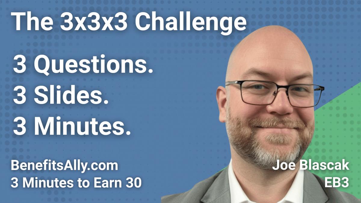 EB3 - 3x3x3 Challenge with Joe Blascak