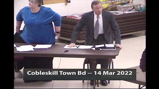 Cobleskill Town Bd -- 14 Mar 2022