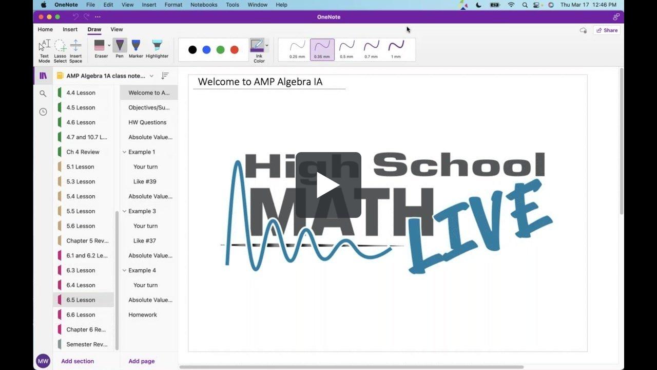 High School Math Live