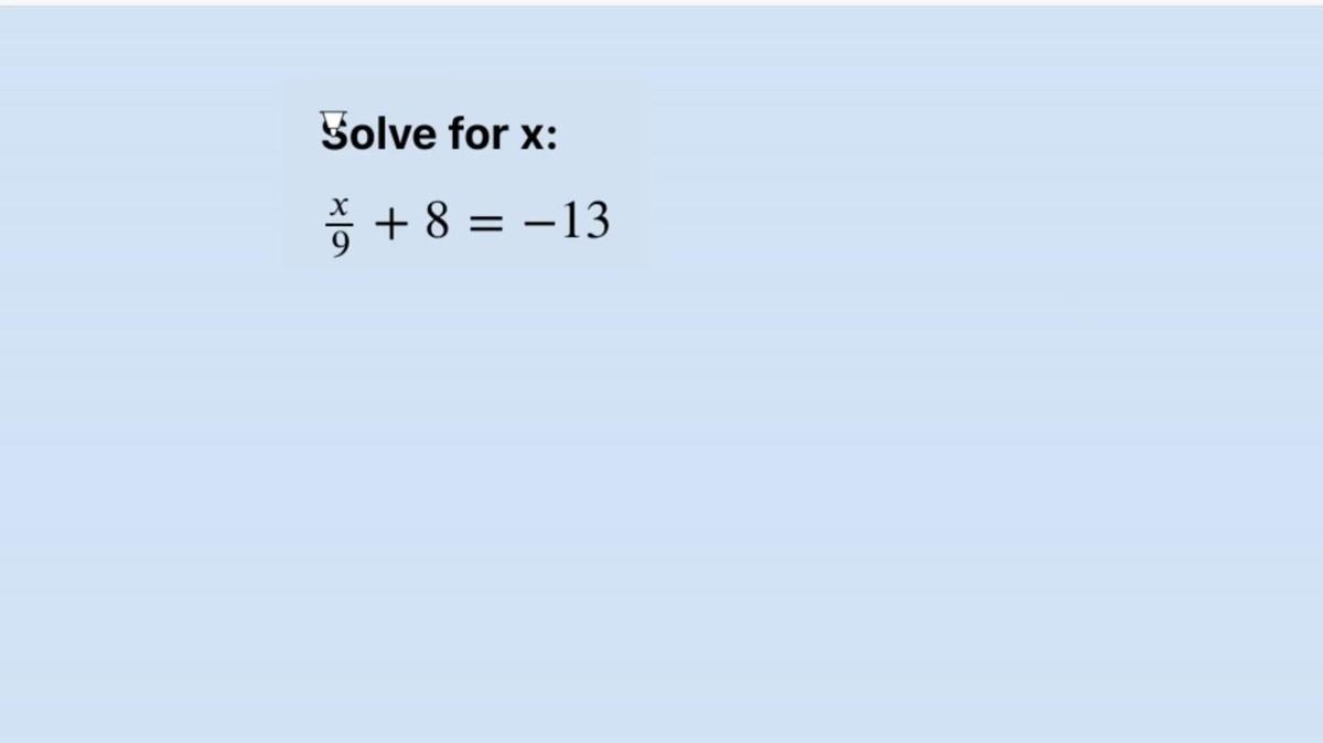 Two Step Equations Q5.mp4