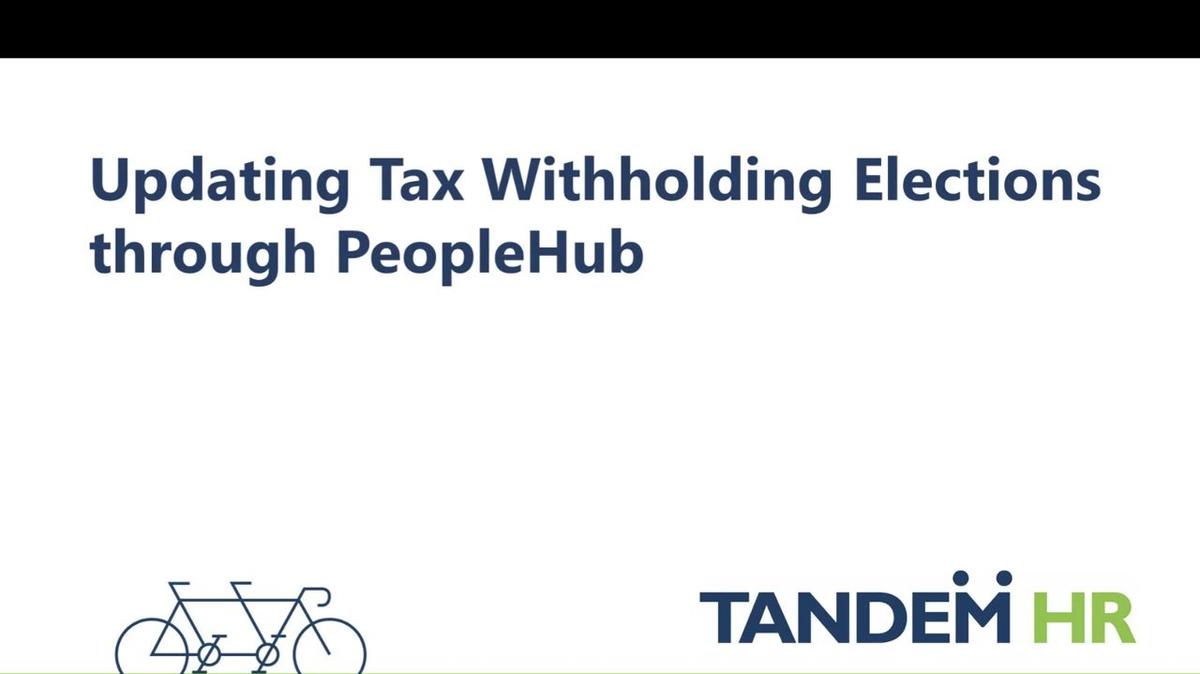 Tandem HR - Employee Tutorials