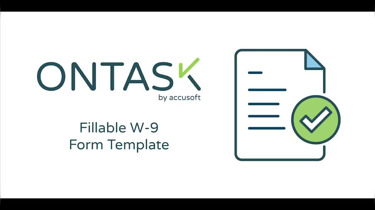 Digital, Fillable W-9 Form