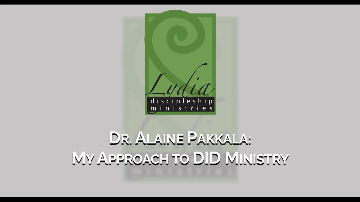 MY APPROACH TO DID MINISTRY