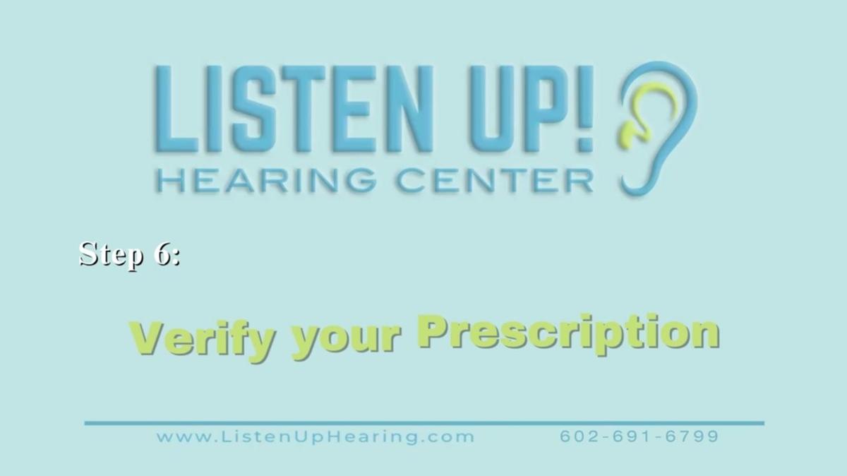 Step 6 - Verify Your Prescription