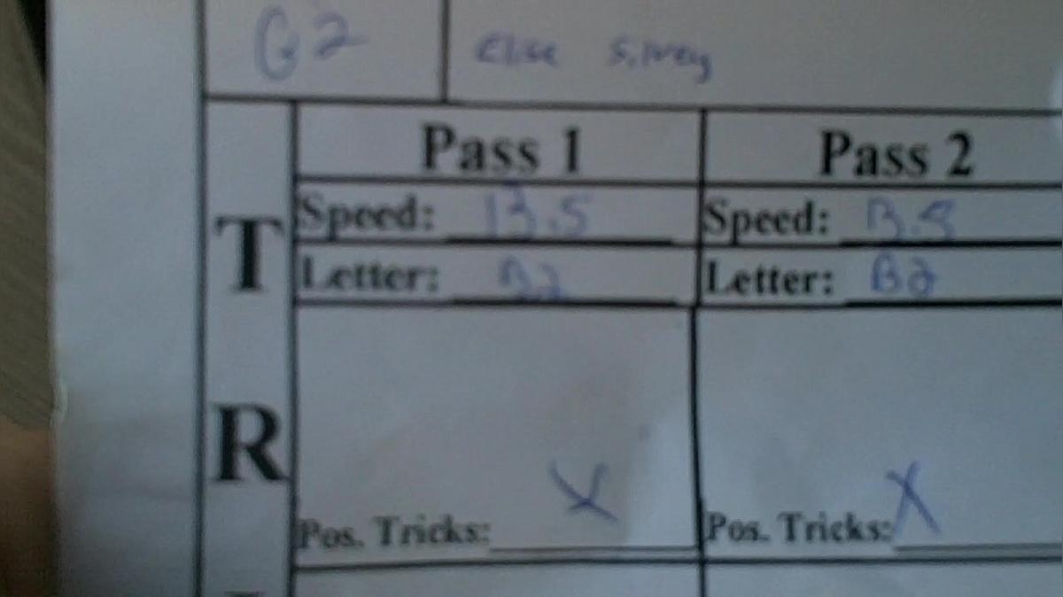 Elise Silvey G2 Round 1 Pass 1