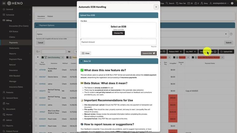 Billing Software + Clearinghouse