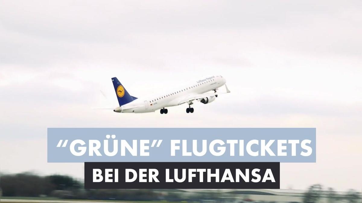 &quot;Grüne&quot; Flugtickets bei der Lufthansa