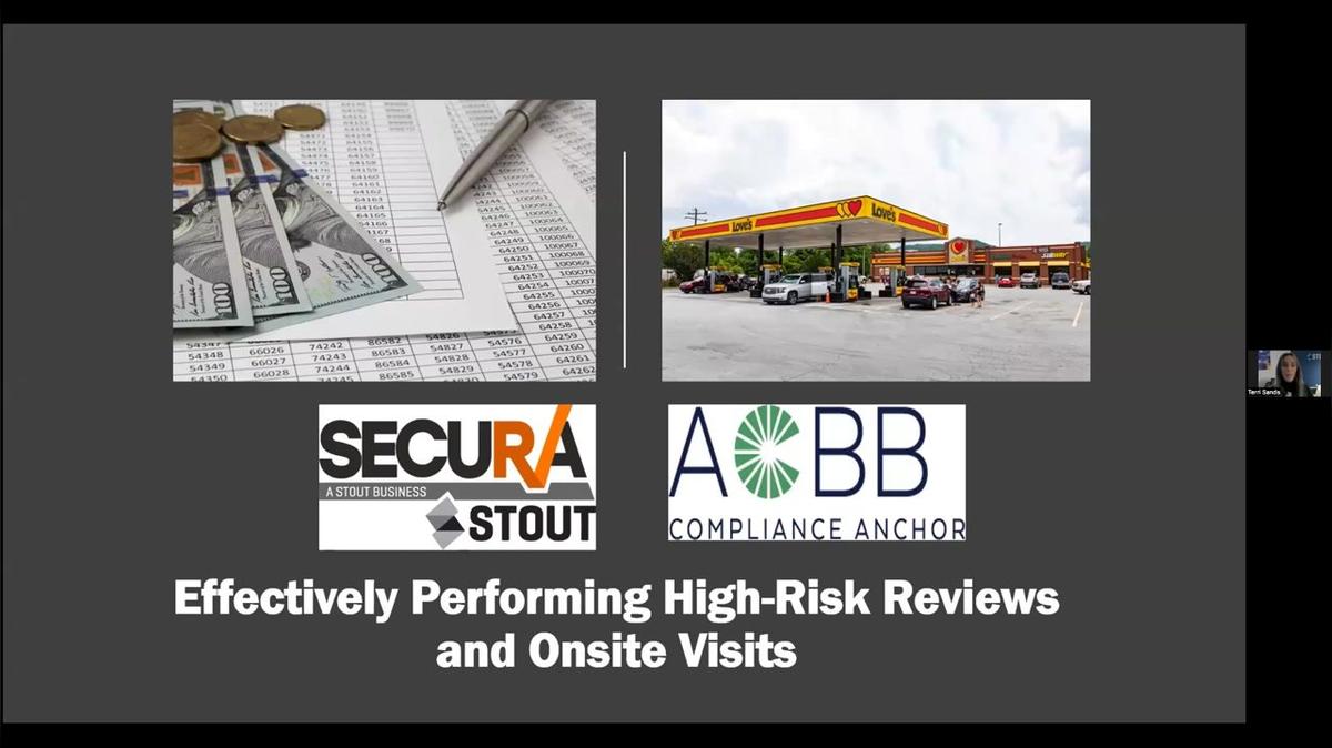 20230330 Effectively Performing High Risk Reviews and Onsite Visits