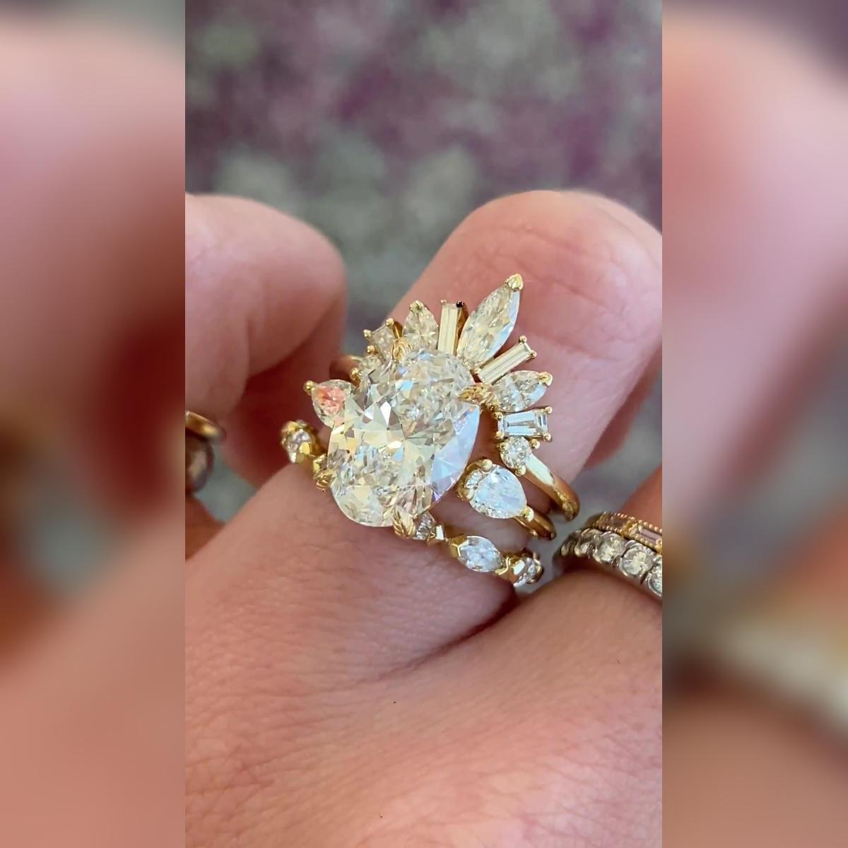 Elle Wedding Band Pairings