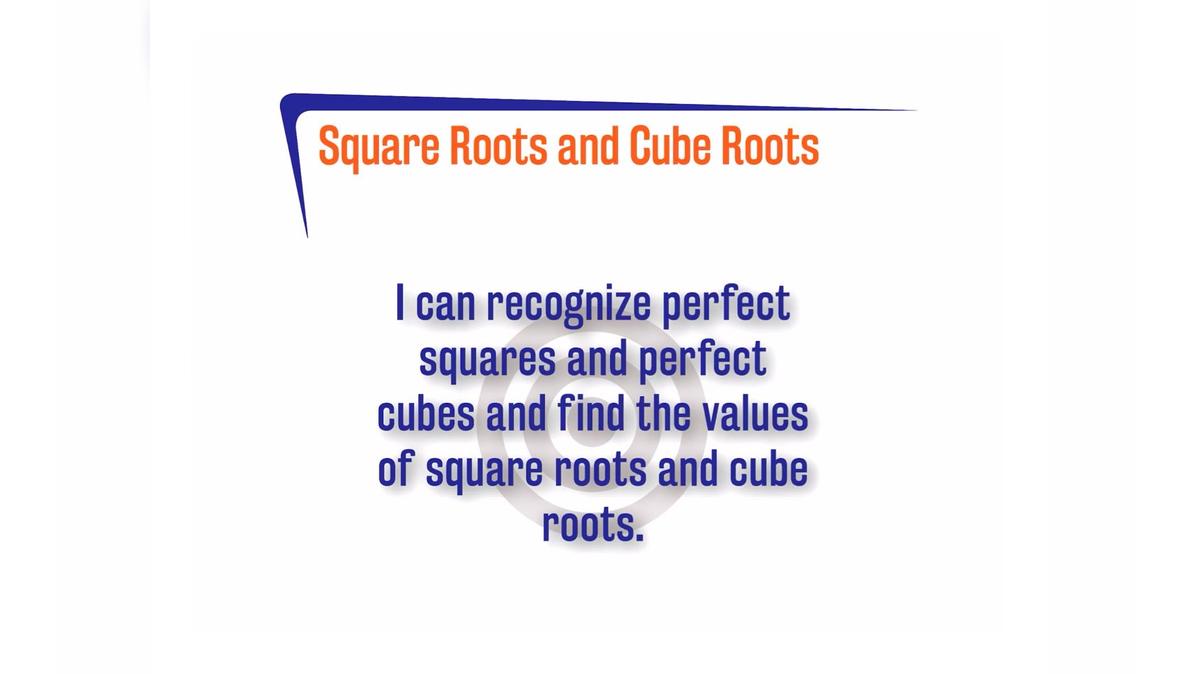 OR 2AC.7.4 Square Roots and Cube Roots