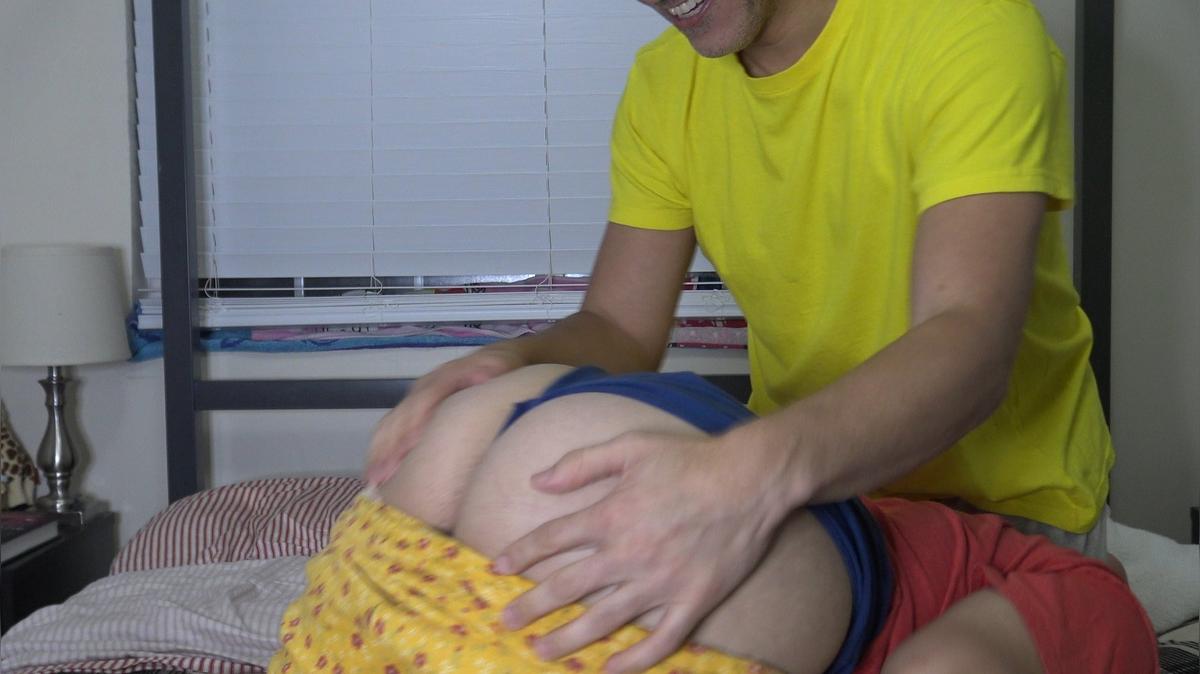 Doggy wedgie challenge
