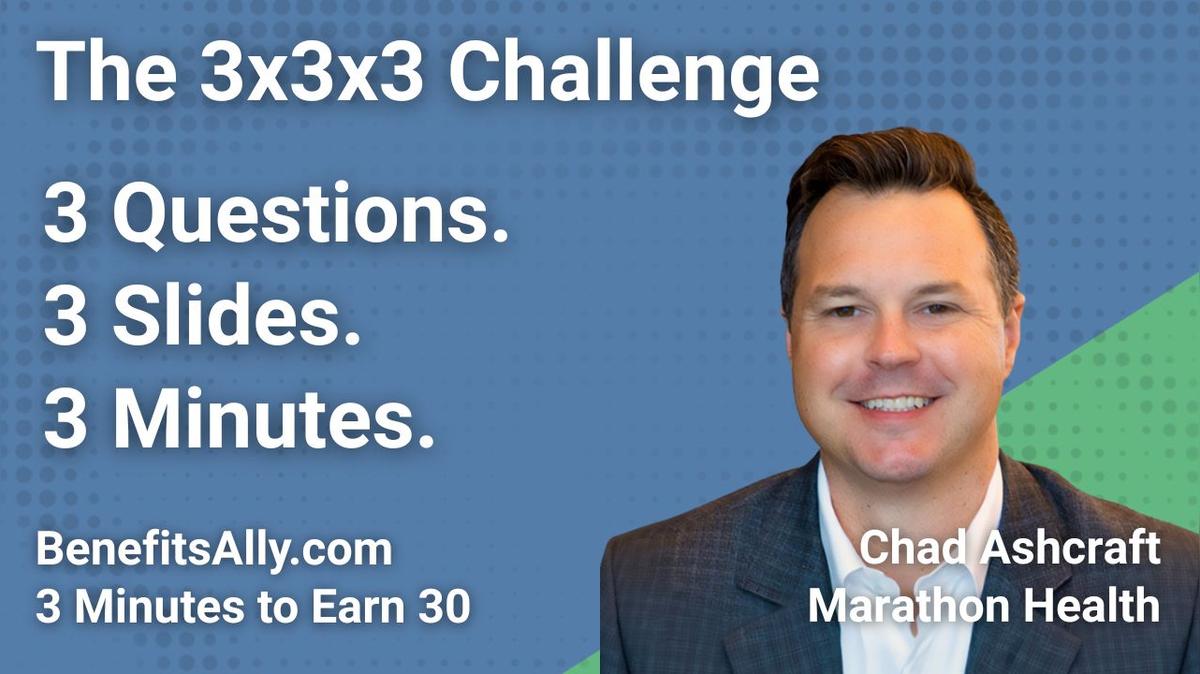 Marathon Health - 3x3x3 Challenge with Chad Ashcraft