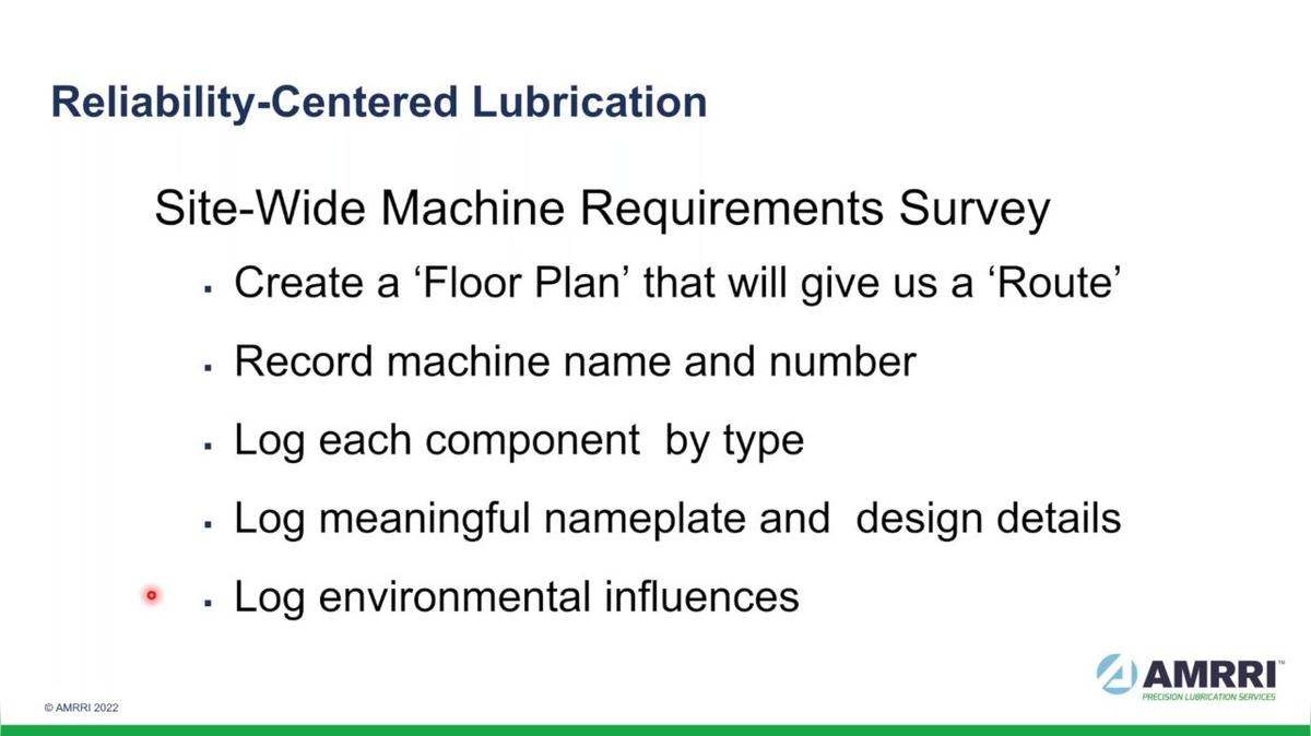 CBM Live Webinar-POST_How to Plan, Build, and Manage an Effective Lubrication Program by Mike Johnson, AMRRI