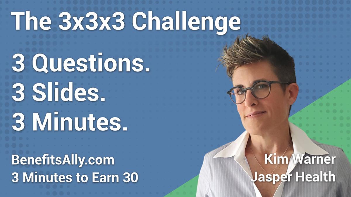 Jasper Health - 3x3x3 Challenge with Kim Warner