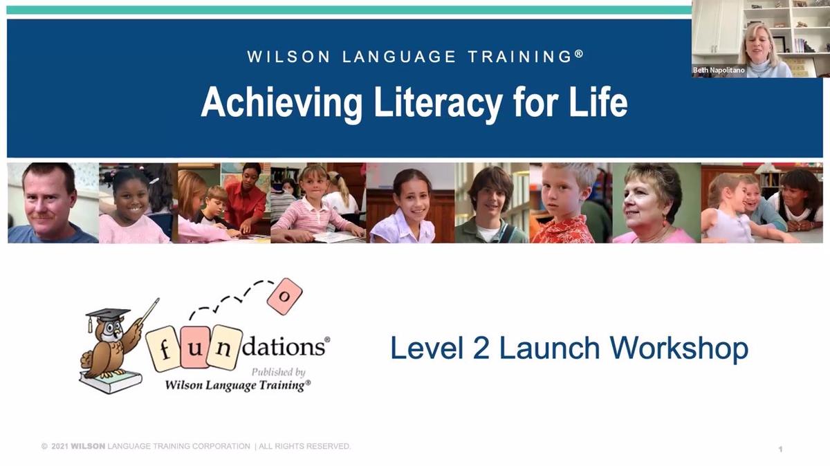Fundations Level 2  Workshop