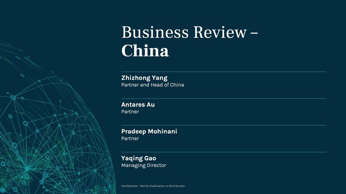 Ares SSG | Business Review - China