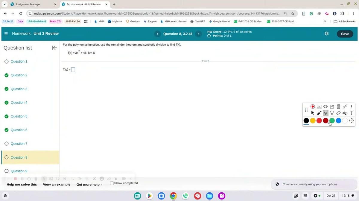 Math 1050 Review 3 #8