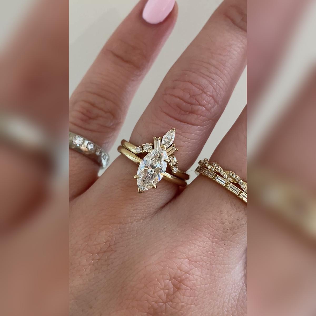 Ariya Marquise Wedding Band Pairings