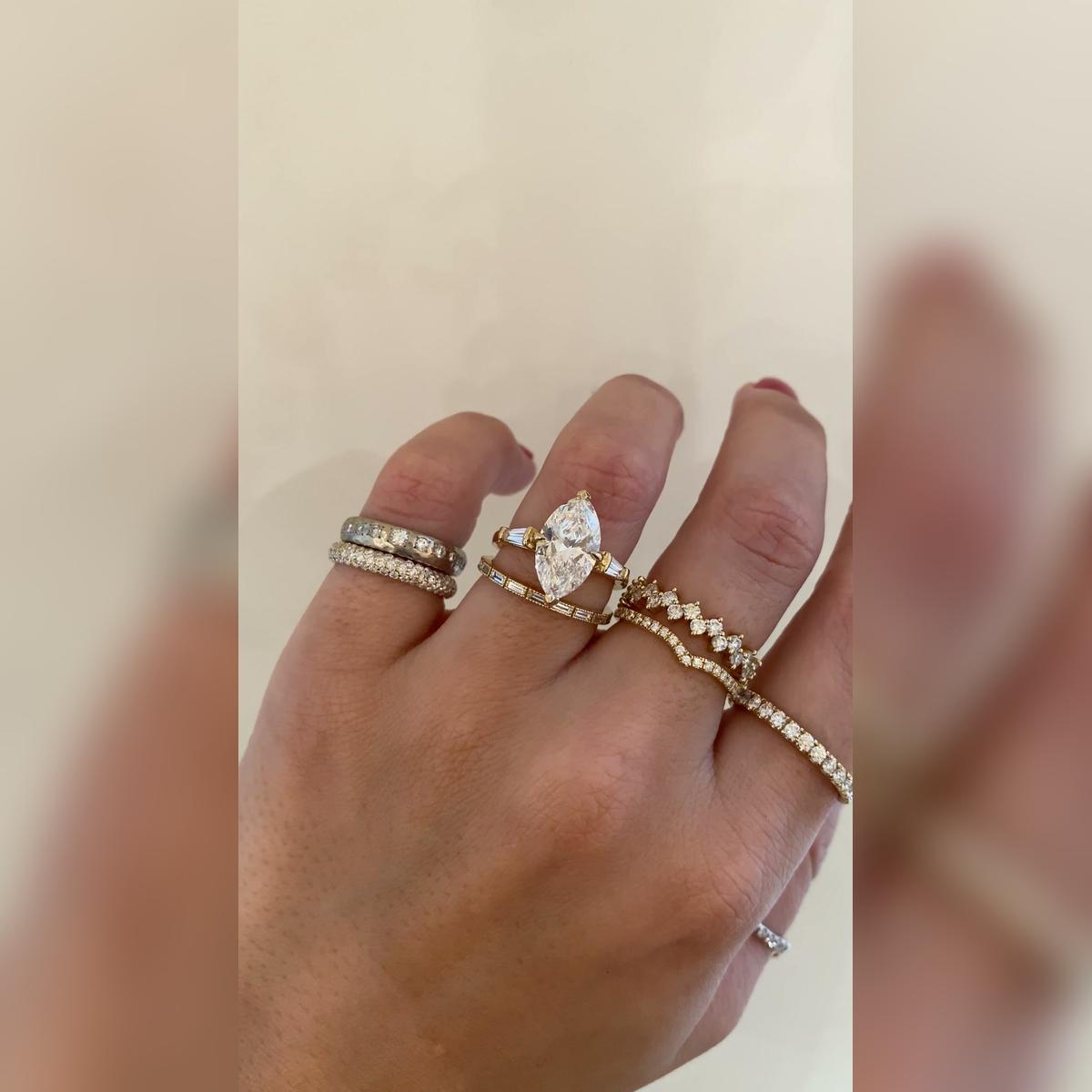 Averly Wedding Band Pairings