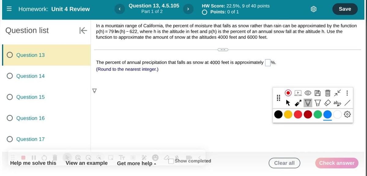 Math 1050 Unit 4 Review #13