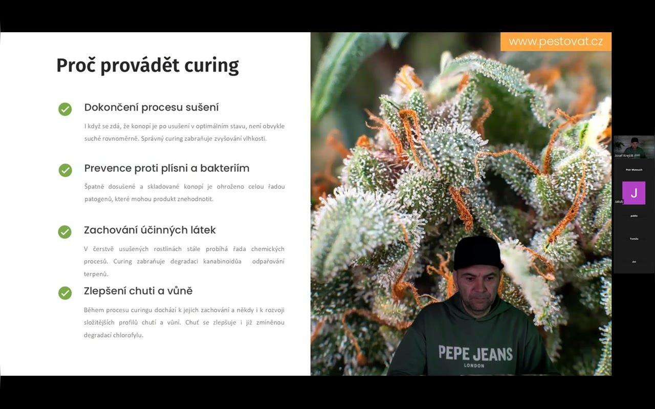 16. lekce: Curing a skladování