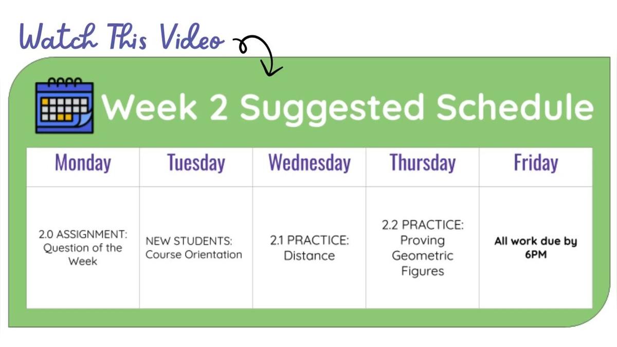 Q4 W2 SM1H - Weekly Video