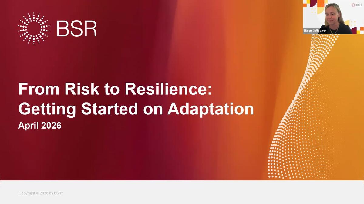 From Risk to Resilience: Getting Started on Climate Adaptation